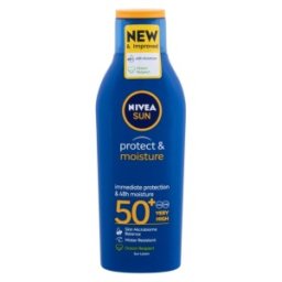 Set 2 x Lotiune Hidratanta pentru Protectie Solara Nivea Sun Protect & Moisture, SPF 50+, 200 ml