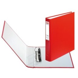 Caiet Mecanic A5, 2 Inele, Rosu, Herlitz