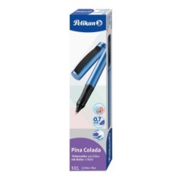 Roller Pina Colada, 0.7 mm, Ambidextru, 1 Rezerva Albastra Inclusa, Albastru Metalizat, Cutie Carton