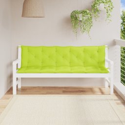 Perne banca de gradina 2 buc., verde aprins, tesatura oxford GartenMobel Dekor