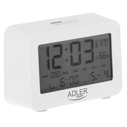 Ceas desteptator digital Adler de masa, cu 3 alarme, pe baterii AA
