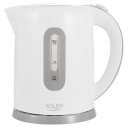 Fierbator electric Adler 1,7L, 2200W, alb, cu oprire automata