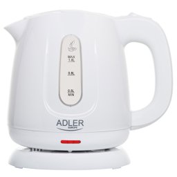Fierbator electric Adler 1L, 850W, alb, baza rotativa 360°