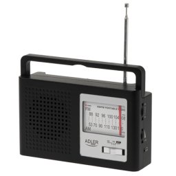 Radio portabil AM/FM Adler AD 1909 cu design retro, alimentare la priza sau baterii