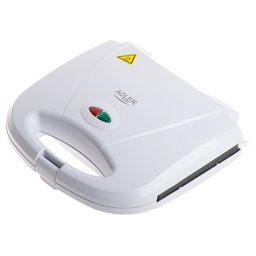 Grill electric Adler AD 3072, 1200W, placi antiaderente, alb