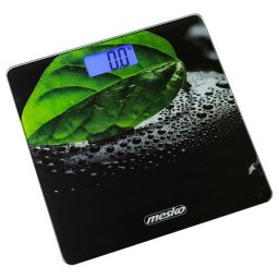 Cantar digital de persoane Mesko, sticla securizata, 150 kg, ecran LCD