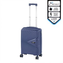 Valiza de cabina Leziter TravelLux Endure hard top, roti detasabile, 35x55x20 cm, albastru închis