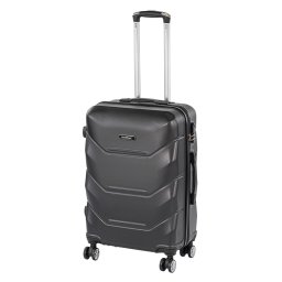 Valiza medie Leziter TravelLux Max hardtop, 42x65x24 cm, neagra