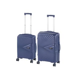 Set valize cu roti Leziter TraveLux Endure II, ABS albastru marin (2 buc)