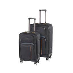 Set valize cu roti Leziter TraveLux Light IV, 2 piese, negru modern