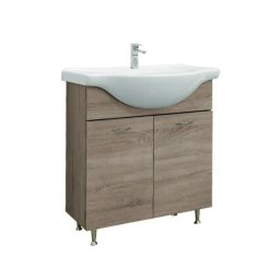 Masca chiuveta baie Leziter Ruben 75 cu lavoar ceramic, finisaj ulm Rauna