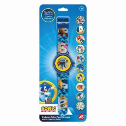 Ceas digital pentru copii Sonic cu proiector si 10 imagini
