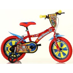 Bicicleta pentru copii Paw Patrol Dino Bikes 14 inch, rosie