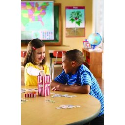 Joc educativ Popcornul de cuvinte pentru citire si alfabetizare 5-9 ani