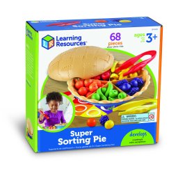 Placinta educativa pentru sortare si numarare cu fructe, 68 piese