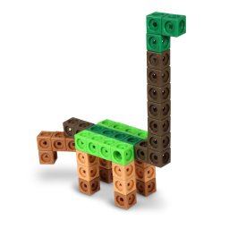 Set educativ MathLink Dinozauri cu 115 cuburi interconectabile