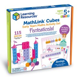 Set MathLink Cubes pentru învatarea matematicii, 115 piese