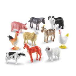 Set figurine animale de ferma pentru sortare si numarat, 60 piese
