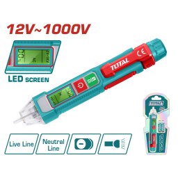 Detector de tensiune AC fara contact TOTAL 12V-1000V cu LED