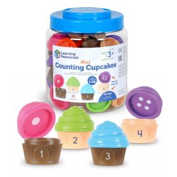 Set educativ de sortat si numarat mini briose 1-20 pentru copii