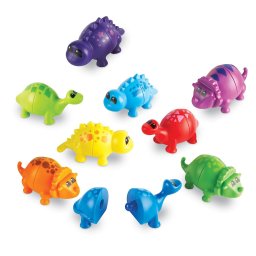 Set dinozauri de asamblat pentru copii 18 luni+, 9 piese