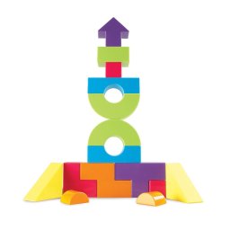 Joc de logica educativ Mental Blox 360 cu 15 piese si 40 carduri