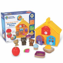 Joc Montessori de limbaj si rol - Picnic cu familia de ursuleti
