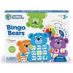 Joc bingo educativ pentru copii 3+ - Ursuletii veseli