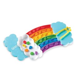 Set educativ de sortat Curcubeu pentru culori, forme si numarare