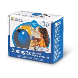 Microscop digital pentru copii Zoomy 2.0, albastru, marire 54x