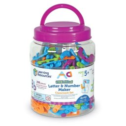 Set constructie educativ cu litere si cifre, 200 piese, 5 ani+