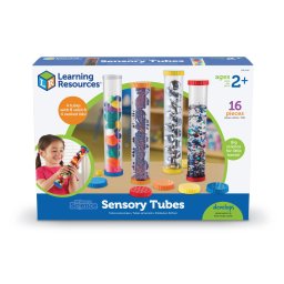 Set 4 eprubete senzoriale pentru explorare si joaca educativa