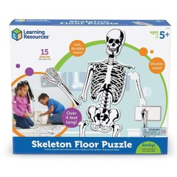 Puzzle educativ de podea cu schelet uman, 15 piese, 122 cm