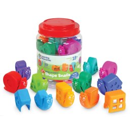 Joc de potrivire cu forme si culori pentru copii 18 luni+ - Melcii veseli