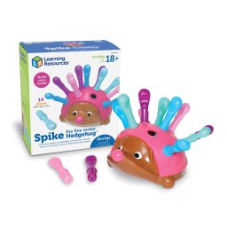 Joc de motricitate fina Ariciul Spike roz pentru copii 18 luni+