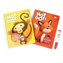 Set educativ Hot Dots in engleza cu pix interactiv, citire si matematica 5+