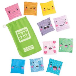 Joc tactil cu emotii pentru copii, 10 saculeti senzoriali
