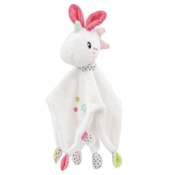 Jucarie doudou din plus Unicorn pentru bebelusi, moale, 30 cm, Fehn