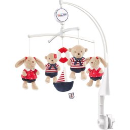 Carusel muzical pentru patut Fehn, tema marina cu jucarii din plus