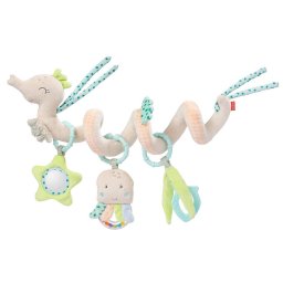 Jucarie spirala pentru bebelusi Fehn cu animalute marine, 35 cm