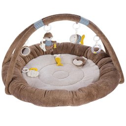 Salteluta de joaca pentru bebelusi Fehn Otter 3D cu jucarii si arcade
