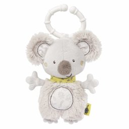 Jucarie de plus mini Koala cu inel de prindere si zornaitoare, 14 cm