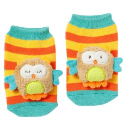 Sosete zornaitoare pentru bebelusi Fehn Bufnite, 0-12 luni