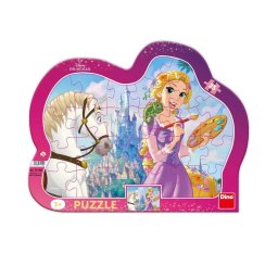 Puzzle cu rama Rapunzel Disney, 25 piese, pentru copii 3+
