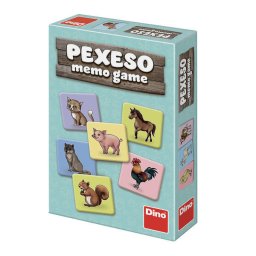 Joc de memorie cu animalute de la ferma, 48 carduri, Dino