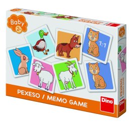Joc de memorie Ferma vesela cu 24 carduri si animale, 2 ani+