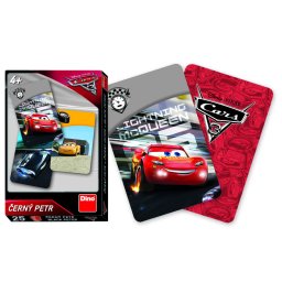 Joc de carti Cars 3 pentru copii, 25 carti, 3-6 jucatori, 4+ ani