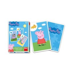 Joc de carti Peppa Pig pentru copii, 25 carti, 2-6 jucatori, 4 ani+