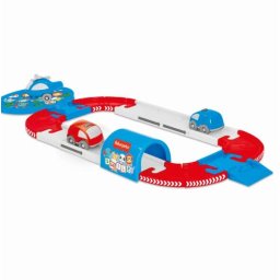 Circuit pentru masinute Fisher Price cu 24 piese si 3 vehicule