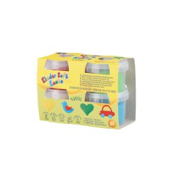 Plastilina non-toxica Kinder Basic, 4 culori, modelaj copii 2+